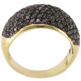 anel pave com diamantes negros